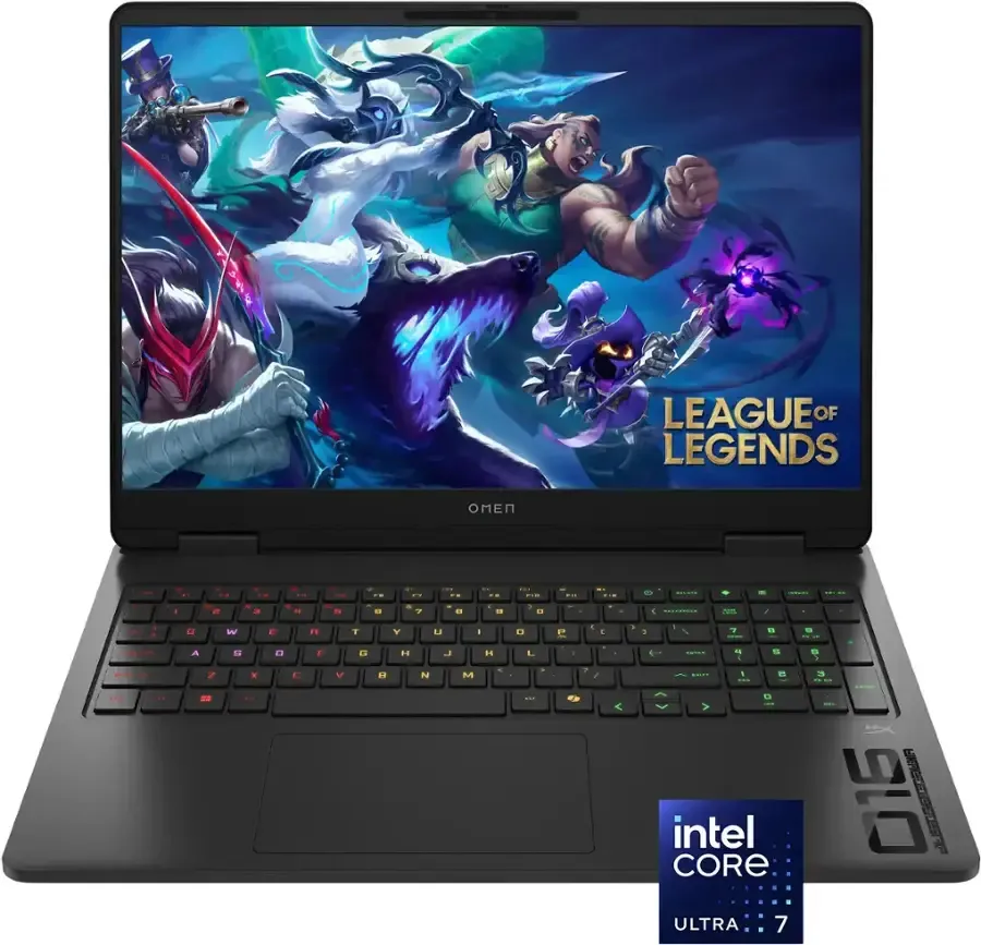 Laptop Gamer HP OMEN BZ4A3UA: Core Ultra 7 255H (hasta 5.1 GHz), Memoria de 16GB DDR5, SSD de 1TB, Pantalla de 16" LED, GeForce RTX 5060, S.O. Windows 11 Home