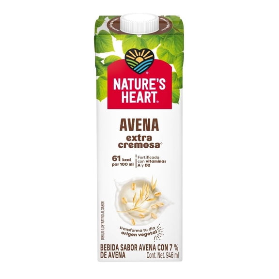 Bebida vegetal Nature's Heart avena extra cremosa 946 ml