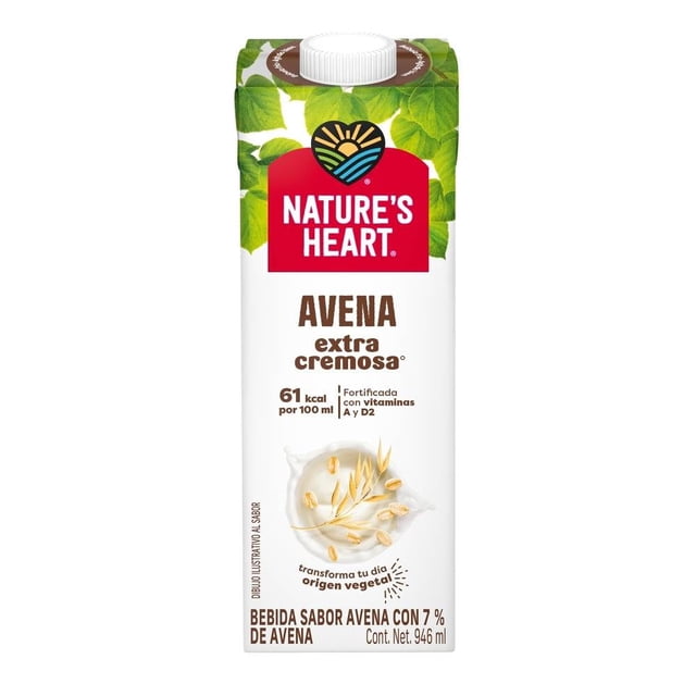 Bebida vegetal Nature's Heart avena extra cremosa 946 ml