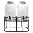 thumbnail image 3 of Dispensadores Bebidas, Vitrolero de Vidrio Grueso, Tipo Mason Jar para Bebidas Frías; Aguas Frescas, Capacidad de cada Vitrolero 5 Litros, 3 of 8