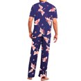 thumbnail image 3 of Conjunto De Pijama Shendy Vendy 2 Piezas Para Hombre Elegante Camisa Pantalon, 3 of 4