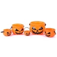 thumbnail image 1 of Xihbxyly Cesta de Dulces de Calabaza de Halloween, Diseño de Cara Malvada Espeluznante, Material Plástico Resistente, Asa Fácil de Transportar, Almacenamiento o Decoración Versátil, Perfecta para Ped, 1 of 7