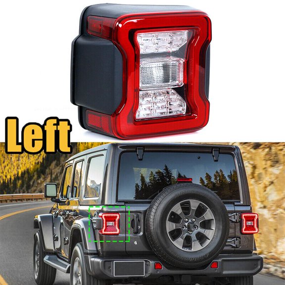 1 pieza para conjunto de luz trasera izquierda tipo LED para Jeep Wrangler 2018