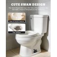 thumbnail image 4 of Cubiertas de Cerámica para Pernos de Inodoro Swan para Pernos de Piso de Baño, Paquete de 2 Tapas de Rosca Universales, 4 of 7