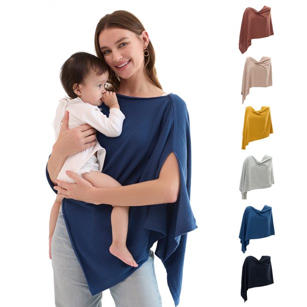 Momcozy Funda de Lactancia para Amamantar, Poncho Privacidad, Funda Multiusos para Cochecito, Incluye Bolsa de Lavandería, 1 Pieza