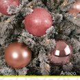 thumbnail image 4 of Esferas para árbol de navidad Artego extra grandes de 15 cm de diámetro paq 6 esferas  Rosé dorado Línea SKY 3 diversos acabados navideños Mate, brillantes, cromadas para colgar Christmas ornaments, 4 of 7