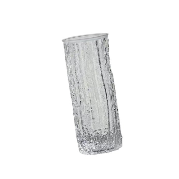 Jarrón de Cristal con Flores, Moderno Y Decorativo, Ideal para Estanterías Y Repisas de Armarios.