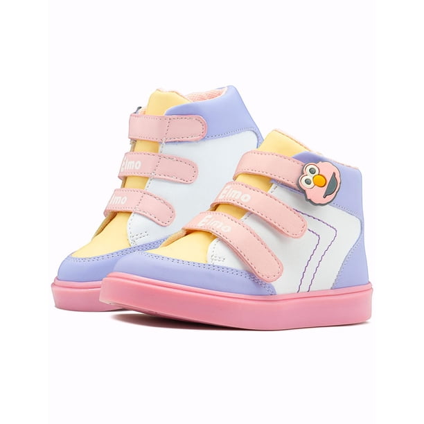 Tenis Bota Para Niña Karsten Plaza Sesamo Antiderrapante rosa 16