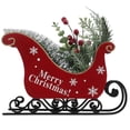 thumbnail image 1 of Trineo de Navidad con planta de simulación decoración navideña para la mesa decoraciones para el hogar de vacaciones, 1 of 8