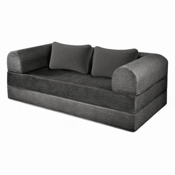 SOFA CAMA TEDDY KING SIZE SMOOTH CHARCOAL