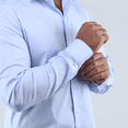 thumbnail image 3 of Camisa de Vestir Manga Larga Azul Cielo Slim Fit Para Hombre, 3 of 5