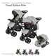 thumbnail image 2 of Carriola para Bebé y Autoasiento D'bebé Sistema de Viaje Elite Reversible Travel System Con Portabebé Gris, 2 of 6