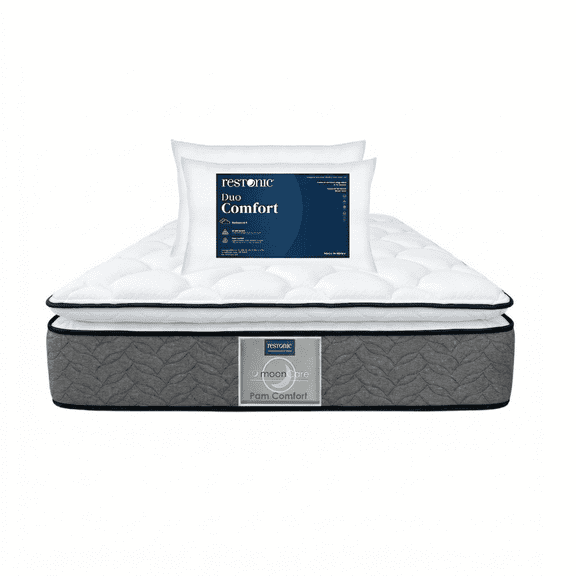 Colchón Individual Restonic Pam Ultra Confort   + 2 Almohadas