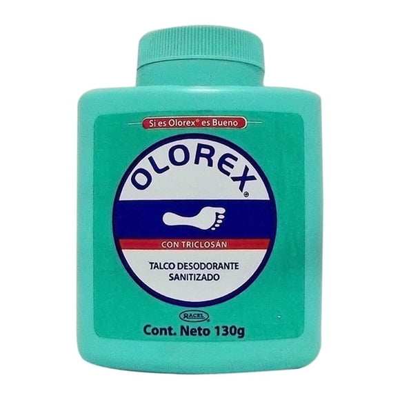 Talco desodorante Olorex sanitizado 130 g