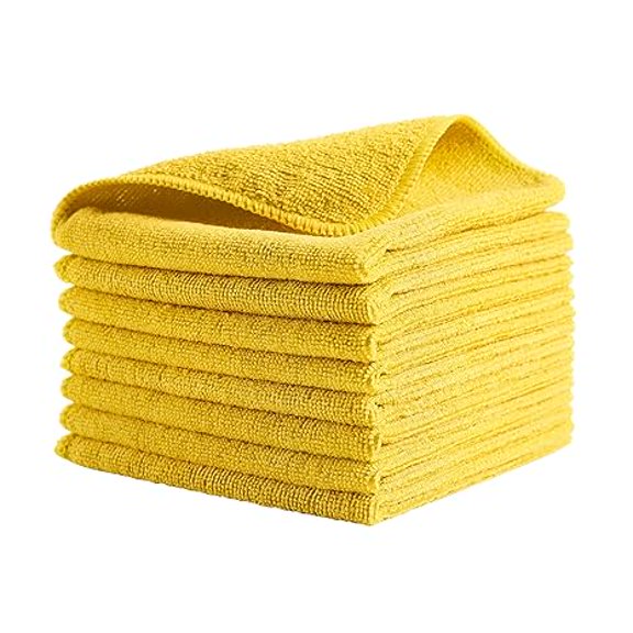 Rubbermaid Commercial Products Rubbermaid Commercial - Paño de limpieza ligero de microfibra de 16 x 16 pulgadas, amarillo, paquete de 24