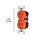 thumbnail image 4 of Kit de 5 Contactos Dúplex con Tierra Aislada 20A 125V | Incluye Tapa y Caja para Empotrar | Uso Residencial o Comercial, 4 of 9