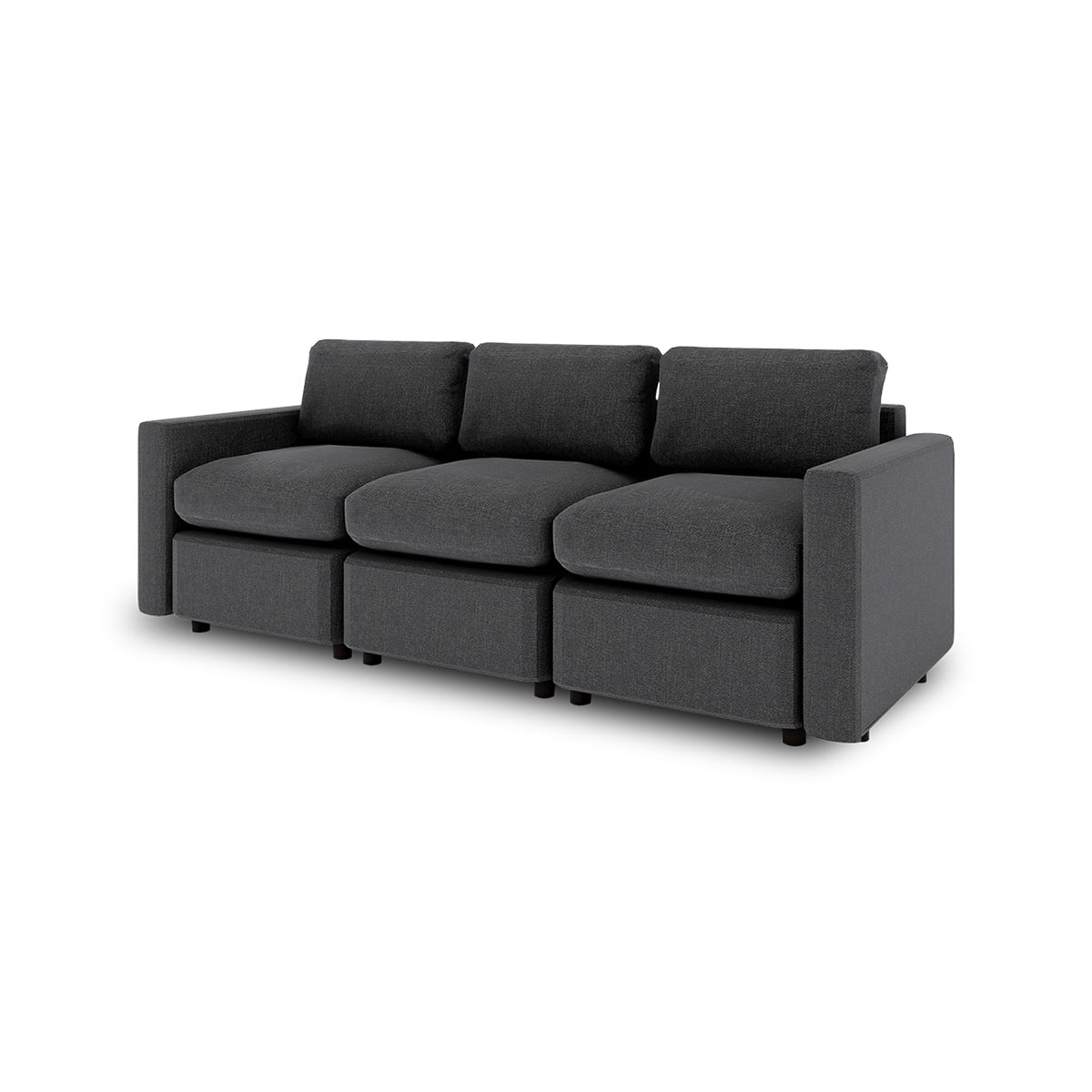Sofá Seccional Modular Adapti 3 Plazas | Gris Carbón