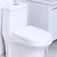 thumbnail image 1 of Funda de inodoro elástica para baño, funda protectora suave y lavable, compatible con todas las tapas de inodoro, funda de asiento de inodoro de poliéster elástica, suave y cómoda., 1 of 6