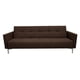 thumbnail image 2 of Sofa Cama Reclinable Paris EL BAZAR STORE Moderno Abotonado Chocolate 75 cm 190 cm 80 cm, 2 of 7