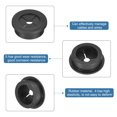 thumbnail image 3 of Uxcell 2 Pack Cable Cord Grommet, 1-3/16 Inch Desk Grommet Flexible Rubber Grommets, Black, 3 of 7
