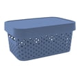 thumbnail image 1 of Caja con Tapa 4.5 Litros Plastic Trends Modelo Paris Color Azul Plumbago, 1 of 4