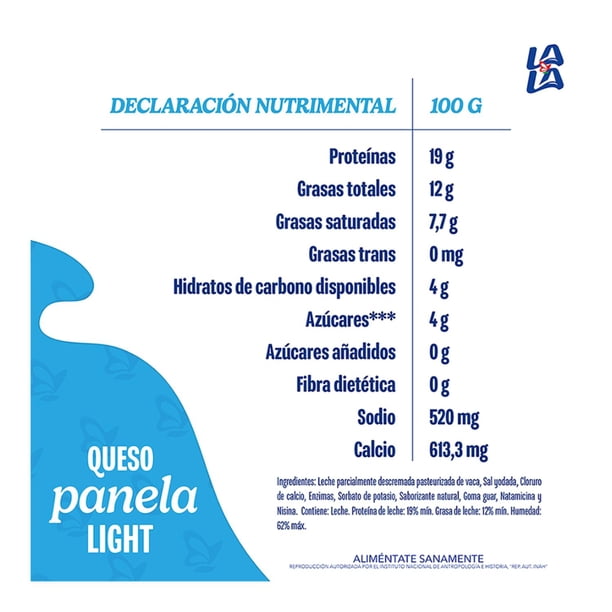 Imagen 2 de Queso Panela Light Lala 400 g