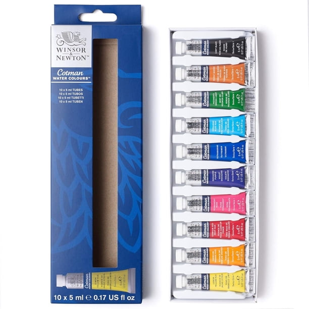 Winsor & Newton Cotman Water Colours 10 x 5 ml tubos