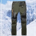 thumbnail image 3 of Ceisia Gift Men's Winter Casual Pants - Faddish Solid Patchwork Sports Zipper Pockets Trousers, 3 of 4