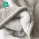 thumbnail image 5 of Manta de cama de felpa Sherpa Bare Home matrimonial/queen color ostra, 5 of 6