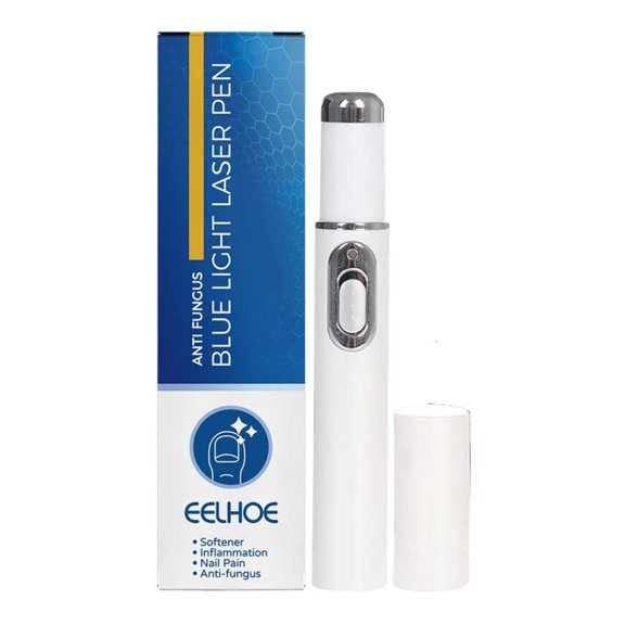 EELHOE Bolígrafo Luz Azul para Tratamiento de Hongos en Uñas - Elimina Onicomicosis y Paroniquia