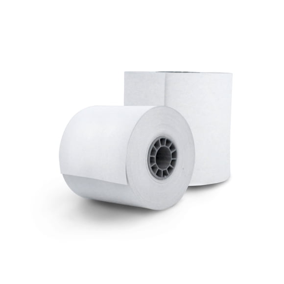 PAQUETE ROLLO PAPEL TERMICO GHIA 57X60 MM /10 PIEZAS /PARA IMPRESORAS DE 58MM // REACCION NEGRO