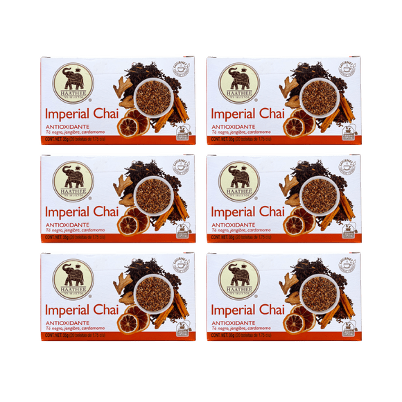 Gourmet Imperial Chai Packs de 6 cajitas