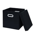thumbnail image 2 of MTBLYS Caja de almacenamiento de tela | Organizador de cajones plegable | 28 x 28 x 28 cm | Cubo de tela con tapa | 1 pieza | Almacenamiento para el hogar y el coche, 2 of 6