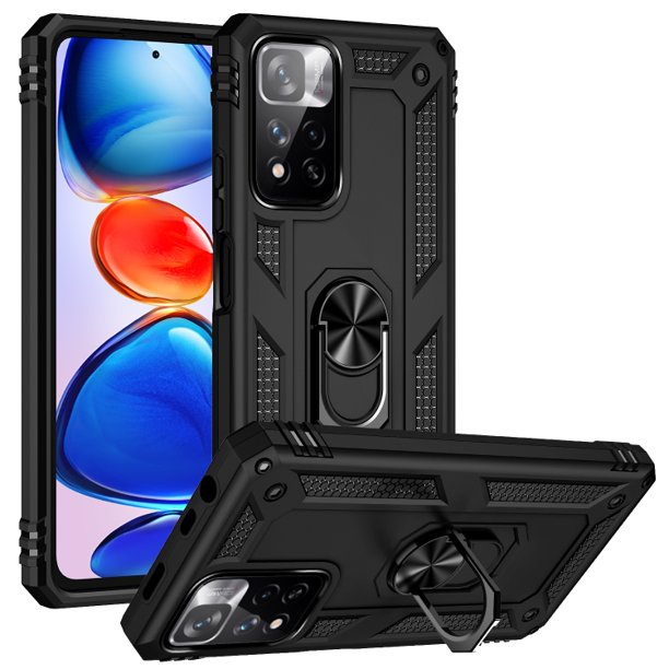 Funda de teléfono para Xiaomi Redmi Note 11 Pro Plus Global de Uso Rudo Shockproof + Cristal 9D