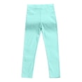 thumbnail image 2 of Leggings de color liso para niñas pequeñas, pantalones ajustados casuales de algodón suave con estampado, 3-4 años, 110, 3/T, 2 of 4
