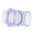 thumbnail image 2 of BRIGHTFUFU Válvula de retención transparente de PVC para tuberías de agua, válvula de retención para prevención de reflujo, válvula unidireccional transparente para fregadero de cocina, 2 of 7