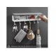thumbnail image 2 of Portallaves Pared Xtellar color gris 6 Ganchos Con Caja De Almacenamiento Color Gris, 2 of 4