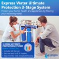 thumbnail image 2 of Express Water Ultimate Protection Sistema de filtro de agua para toda la casa - Sistema de filtración de agua de 3 etapas Antiescala de metales pesados ​​- Polifosfato, KDF, filtros de carbón - Agua p, 2 of 5