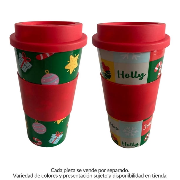 Termo Prichos Con figuras de motivos Navideños, 17.2 cm x 9.2 cm x 9.2 cm, Varios Modelos, 1 Pieza