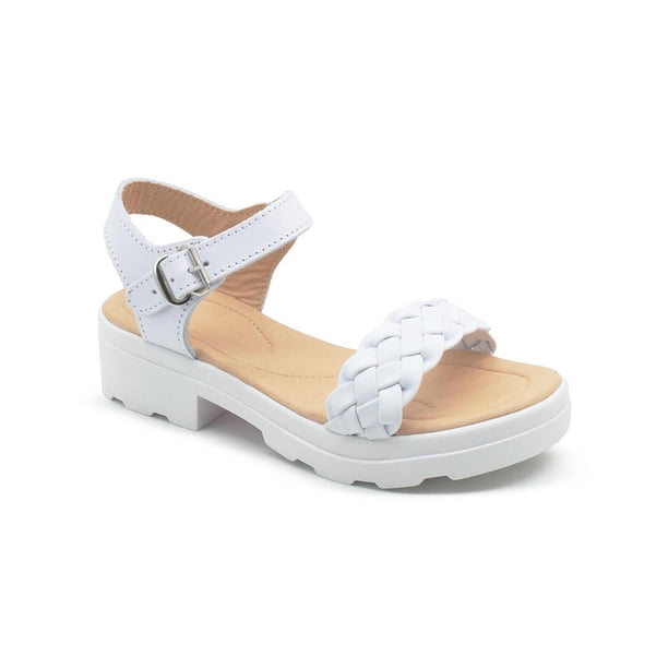 Sandalia de Verano para Niña Color Blanco de Piel blanco 21