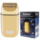 thumbnail image 1 of Kemei Afeitadora Eléctrica Doble de Metal sin Cable para Hombres Afeitadoras Eléctricas de Cera, Recargable Tipo-C para Afeitado en Seco/Húmedo, KM-TX1 Oro, 1 of 5