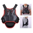 thumbnail image 3 of Chaleco de protección para motocicleta, chaqueta de motocicleta, equipo de protección corporal para motocross. rojo, 3 of 9