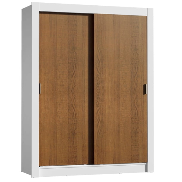 Ropero Closet Madesa Denver 2 Puertas Corredizas Blanco/Marrón