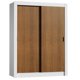 thumbnail image 1 of Ropero Closet Madesa Denver 2 Puertas Corredizas Blanco/Marrón, 1 of 5