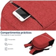 thumbnail image 4 of Mochila Antirrobo Bluelander 3 Piezas con Puerto USB y Puerto para Audífonos Rojo, 4 of 6