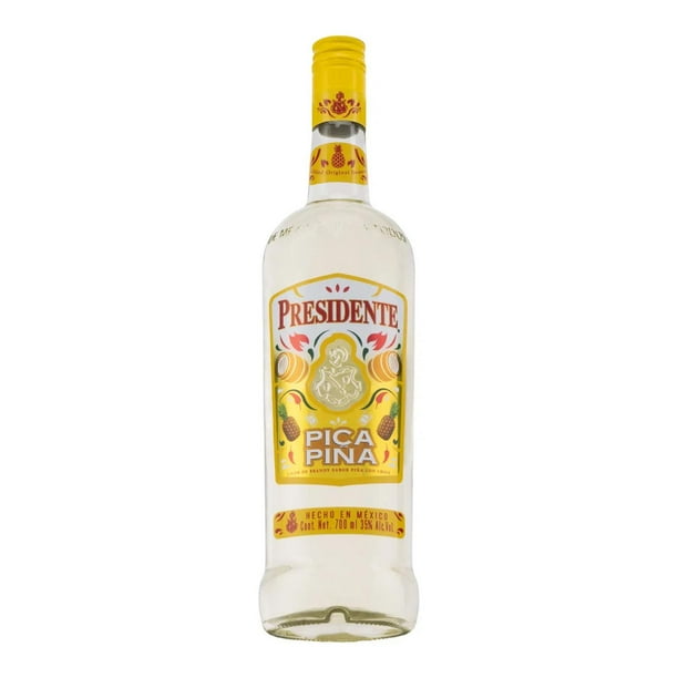 Pack de 2 Licor de Brandy Presidente Pica Piña 700 ml