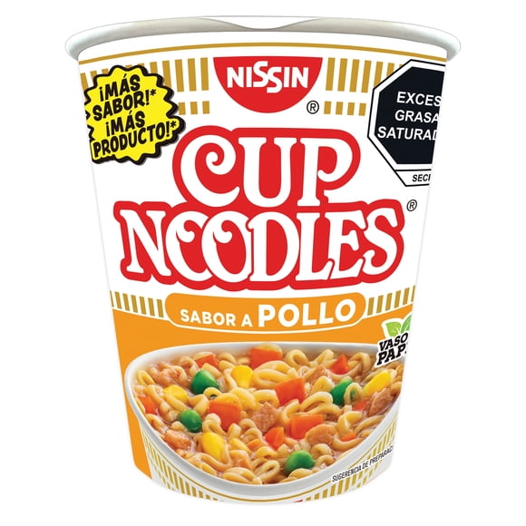 Sopa instantánea Cup Noodles Nissin sabor a pollo 68 g