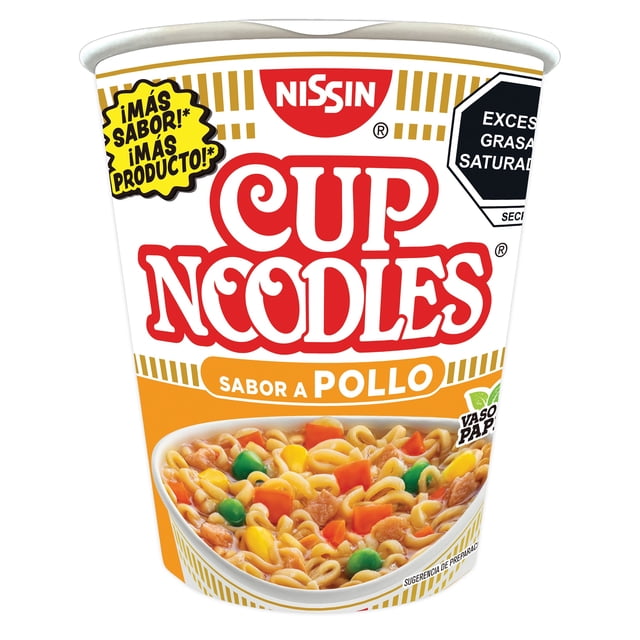 Sopa instantánea Cup Noodles Nissin sabor a pollo 68 g