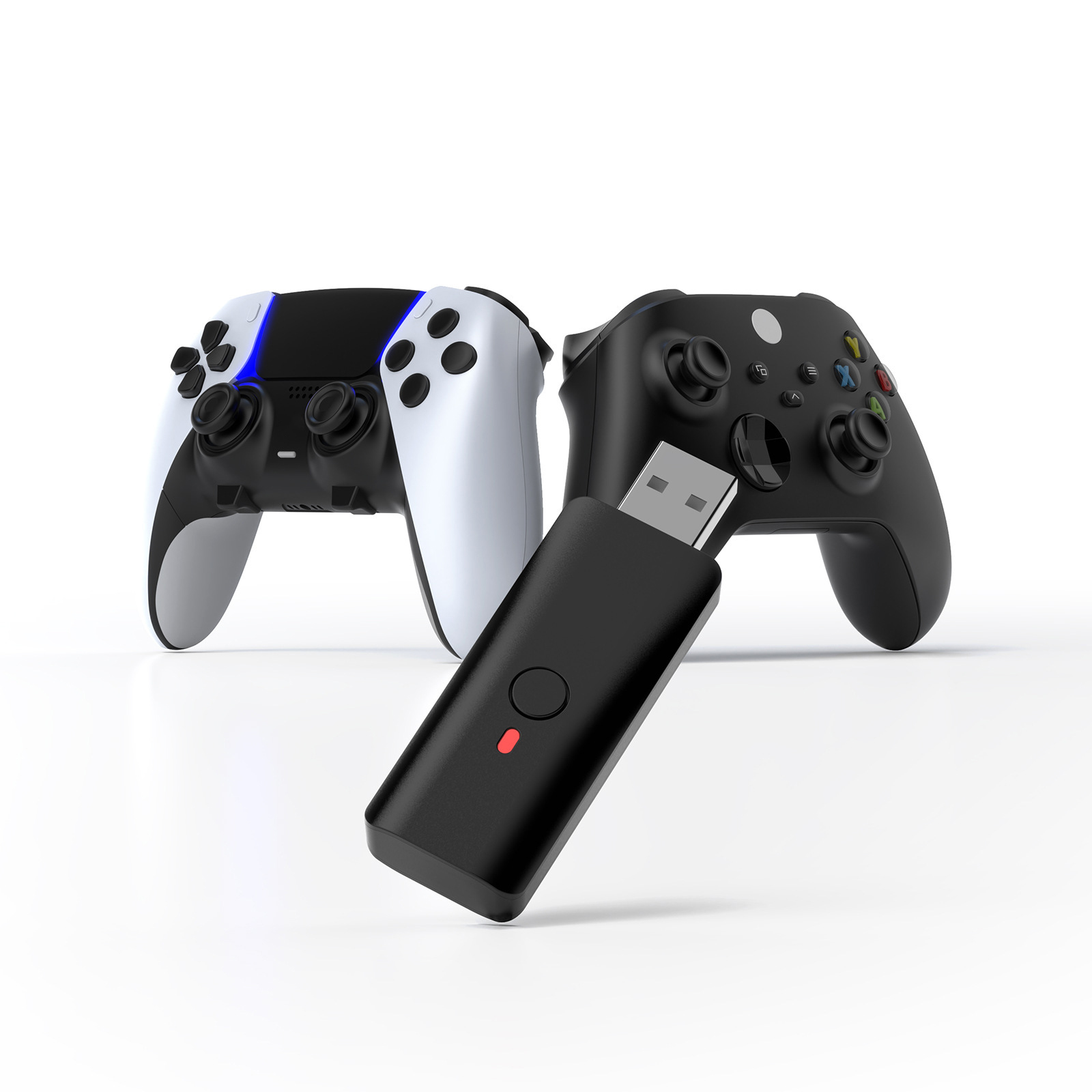 Convertidor inalámbrico compatible con consolas PS5/PS4/Switch/Xbox/PC/Steam Deck Adaptador para mando de videojuegos
