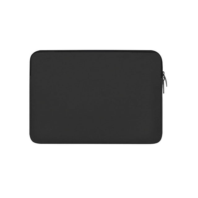 xihbxyly funda para portátil azul, funda protectora de neopreno suave con cierre de cremallera resistente, vista frontal centrada de silueta rectangular para portátil de 14 pulgadas con bordes redondeados y tirador de cremallera a la derecha, fondo blanco; adecuada para viaje de negocios y frecuentemente usada también para guardar tablets o documentos en desplazamientos.